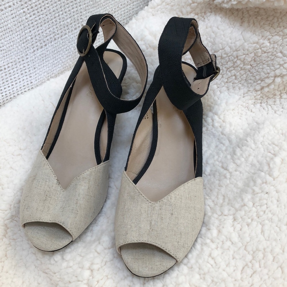 Lien Do Linen Sandals by Anthropologie size 9.5